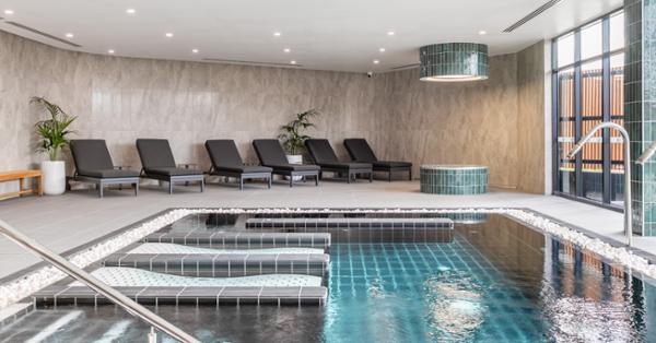 The Premium Spa has a vitality pool, ice bath and monsoon shower / Next Gen/ Doug Balcomb