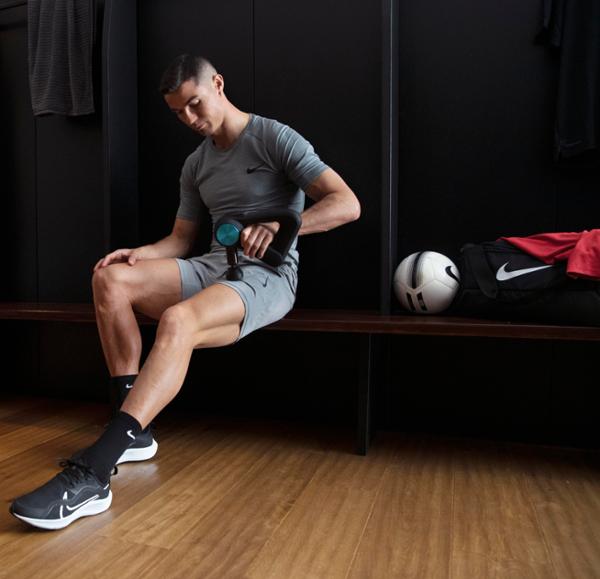 Christiano Ronaldo is one of a roster of celebrity ambassadors for Therabody / photo: Therabody