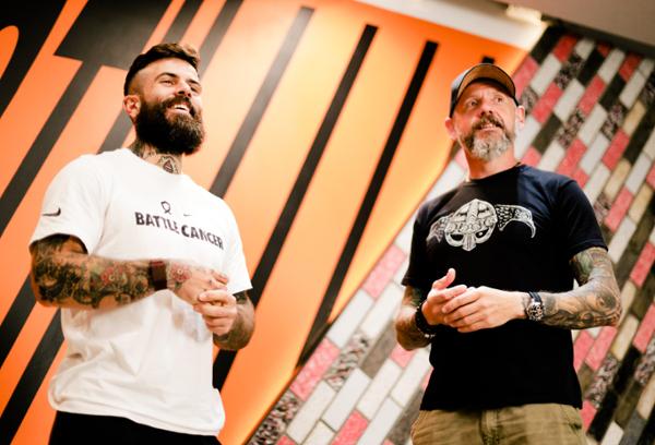 Scott Britton, co-founder of Battle Cancer with Dr Col Robertson CAWS / photo: CAWS