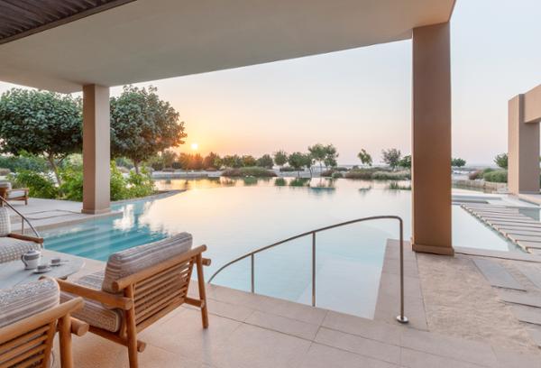 Pools and beaches reflect Zulal’s name, which means purified water / Zulal Wellness Resort by Chiva-Som