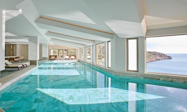 Sweeping views from the spa are dominated by the blue of the Sea of Crete / Photo: Kepos by GOCO