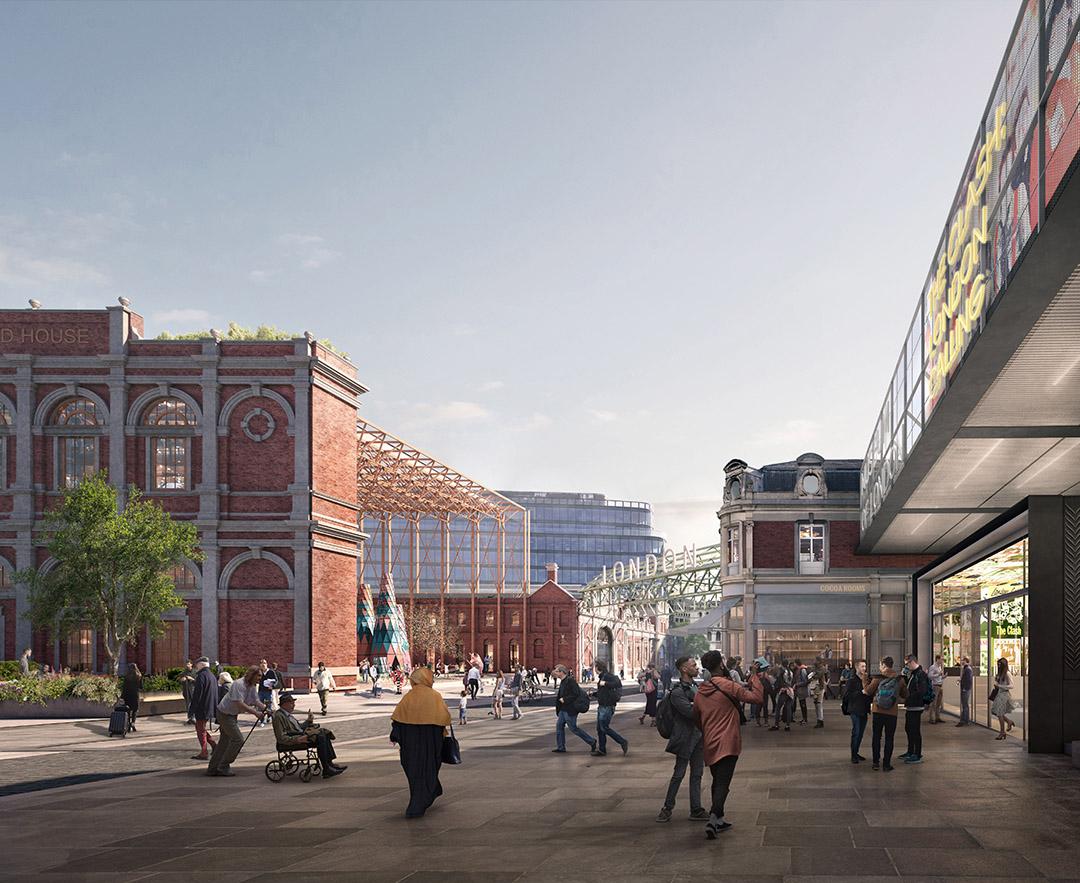 The new museum will celebrate the existing architecture of the Westfield site / Museum of London