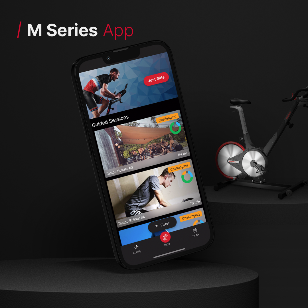 Keiser has launched a new version of the M Series cardio app / Keiser