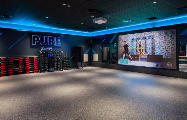 Each club has two Wexer Virtual Players to deliver digital fitness offers for its members / Photo: PURE GYM / Mark A Steele
