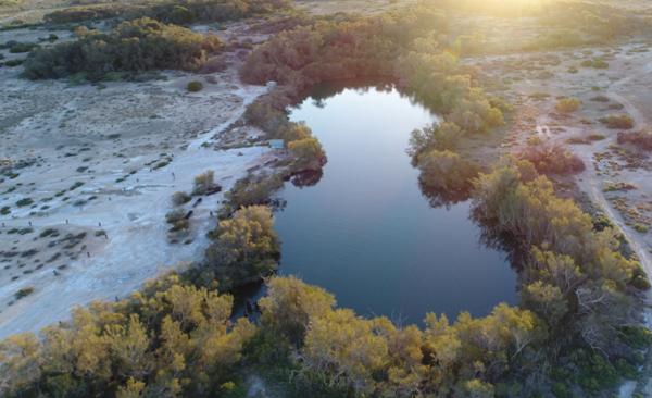 Thermal mineral waters have flowed in the 
outback for millennia / Peninsula Hot Springs