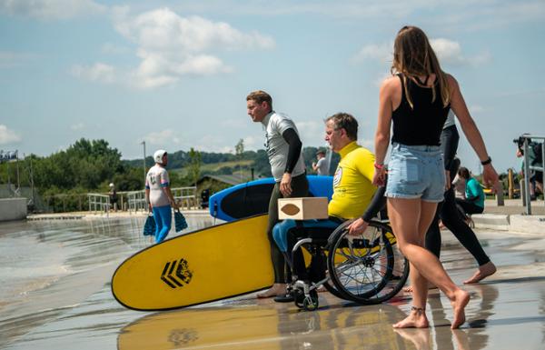 The Wave worked with the adaptive surfing community on the design of the site / Surfing England