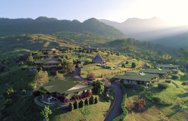 The 180-acre site has a working coffee farm and organic gardens / photo: THE WELL