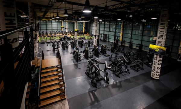 The gym takes on a club feel at night with DJs and lasers / Photo: Body Action Gym