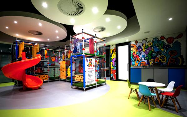 Children are catered for with indoor and outdoor play / Photo: Tim MoolmN / Body Action Gym