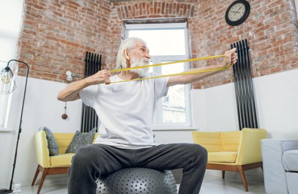 Patients who need to exercise at home are sent resistance bands in the post / photo: shutterstock/SofikoS