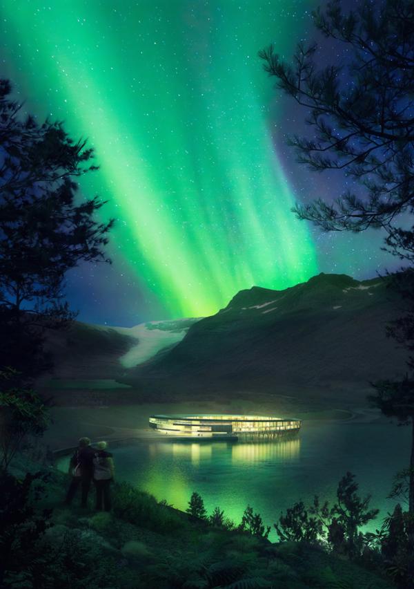The building is conceived as ‘a portal’ to enhance human connection to nature / Photo: Snøhetta_Plompmozes_Miris
