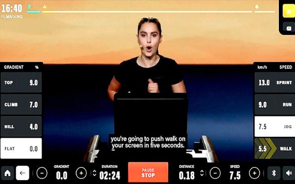 Members have on-the-fly, fast-track, on-screen controls / photo: TECHNOGYM