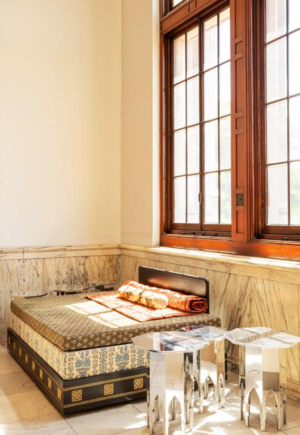 A traditional divan provides a space for visitors to rest / PHOTO: Ed Reeve