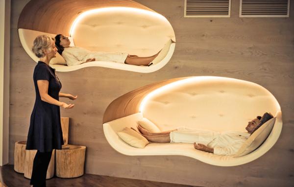 Sleep pods in the spa at Preidlhof / ©Preidlhof Sleep pods in the spa at Preidlhof / ©Preidlhof