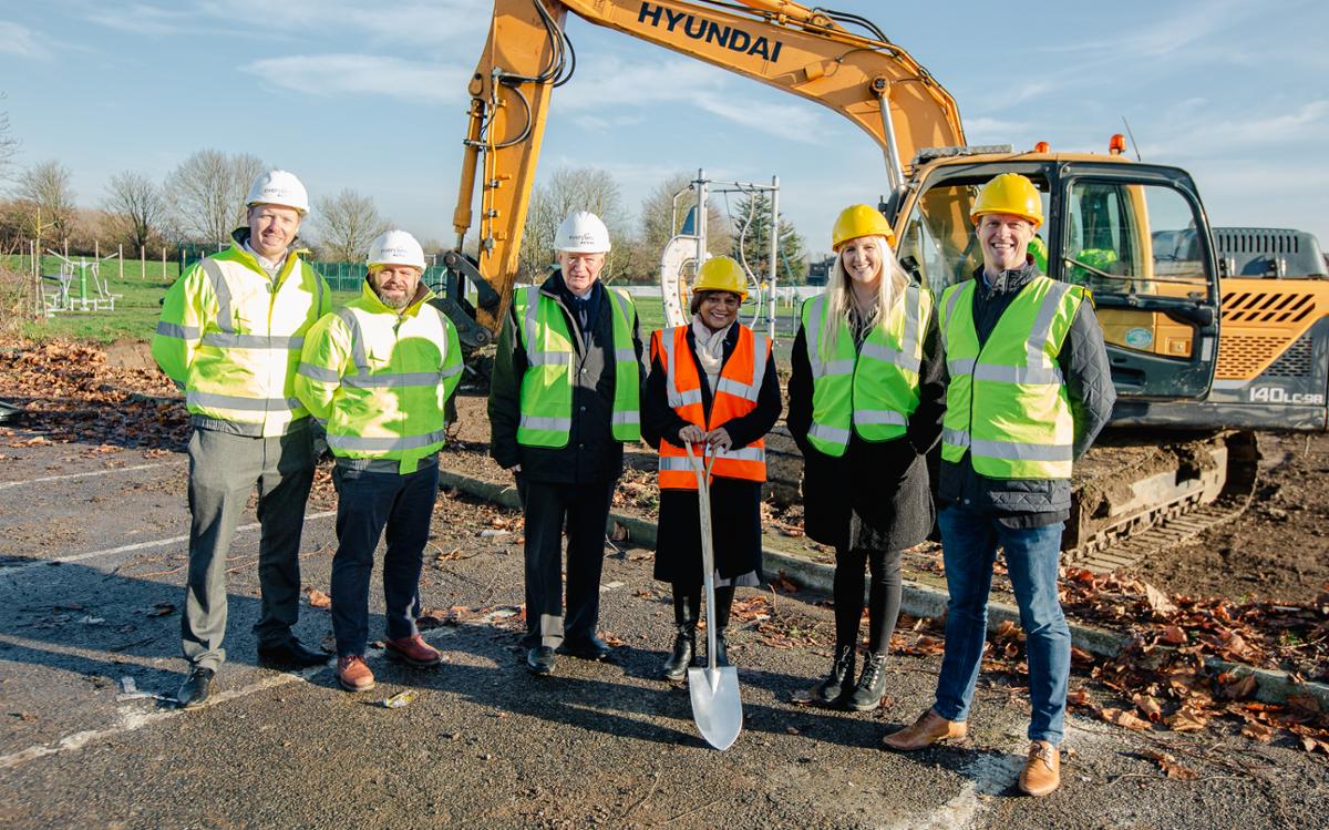 Four-time Olympic Medallist, Rebecca Adlington helped break ground on the new leisure centre / Everyone Active