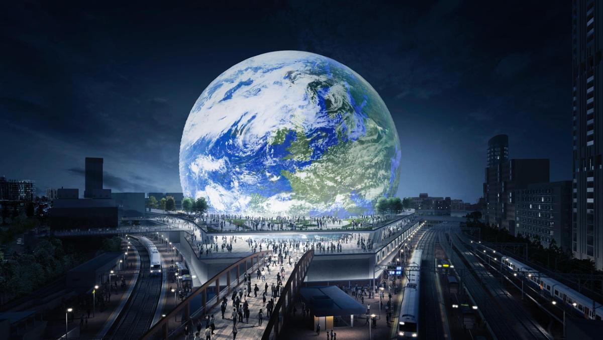 The MSG Sphere would sit atop Stratford Station in east London / Madison Square Garden Entertainment