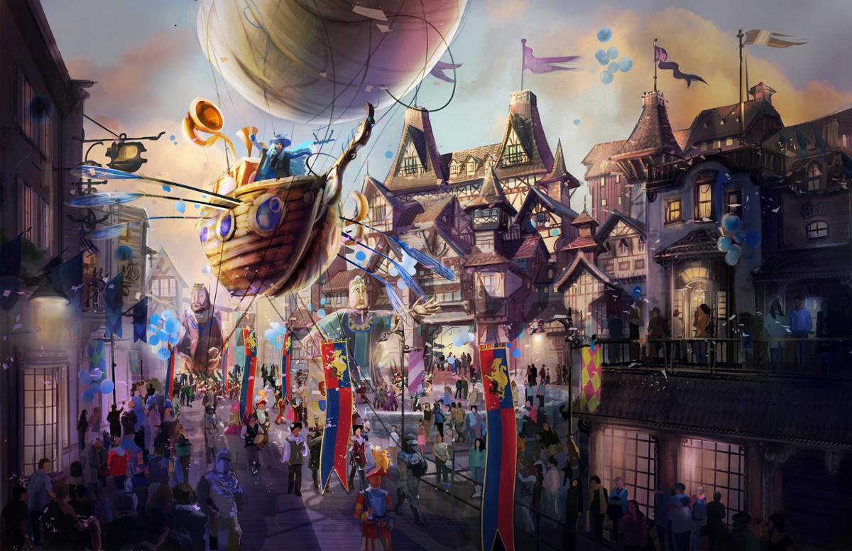 Concept art for London Paramount Entertainment Resort, designed by Themespace / Themespace Concept art for London Paramount Entertainment Resort, designed by Themespace / Themespace