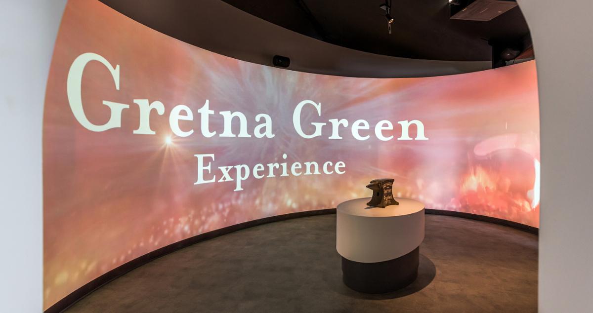 The visitor attraction celebrates the history of 'runaway weddings' at Gretna Green / Mather & Co