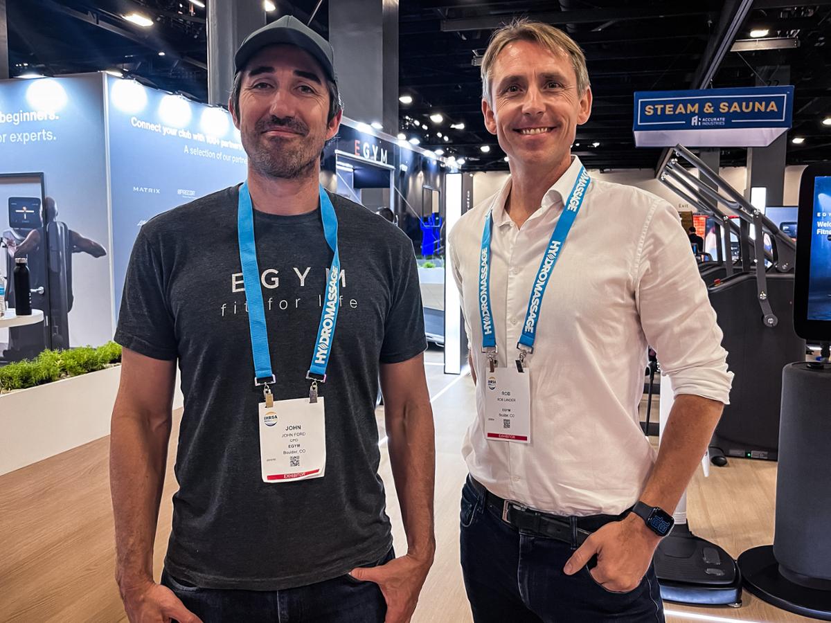 John Ford, chief product officer at Egym and Rob Lander, founder and CEO of Fisikal / Fisikal/Egym
