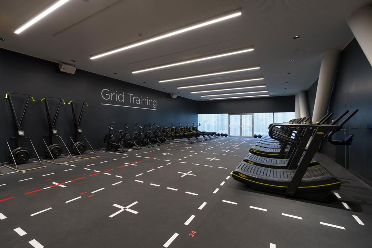 Grid training area at Virgin Active's Bocconi University club / Virgin Active