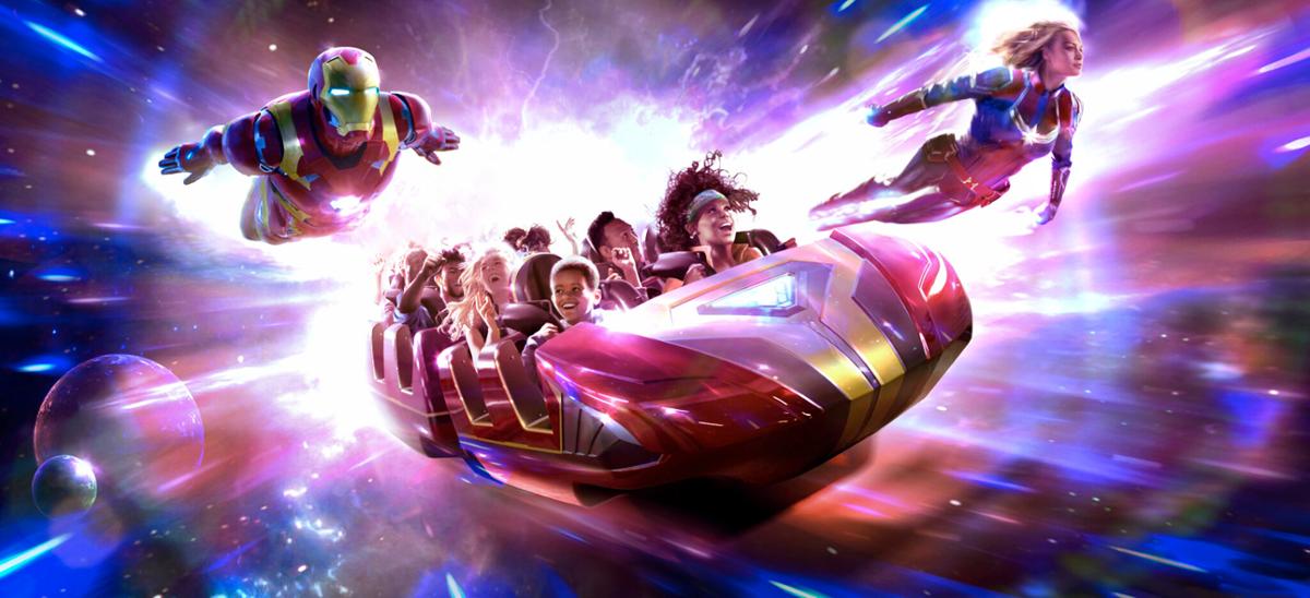 Avengers Assemble: Flight Force is one of two rides opening as part of the campus / Marvel/Disneyland Paris Avengers Assemble: Flight Force is one of two rides opening as part of the campus / Marvel/Disneyland Paris