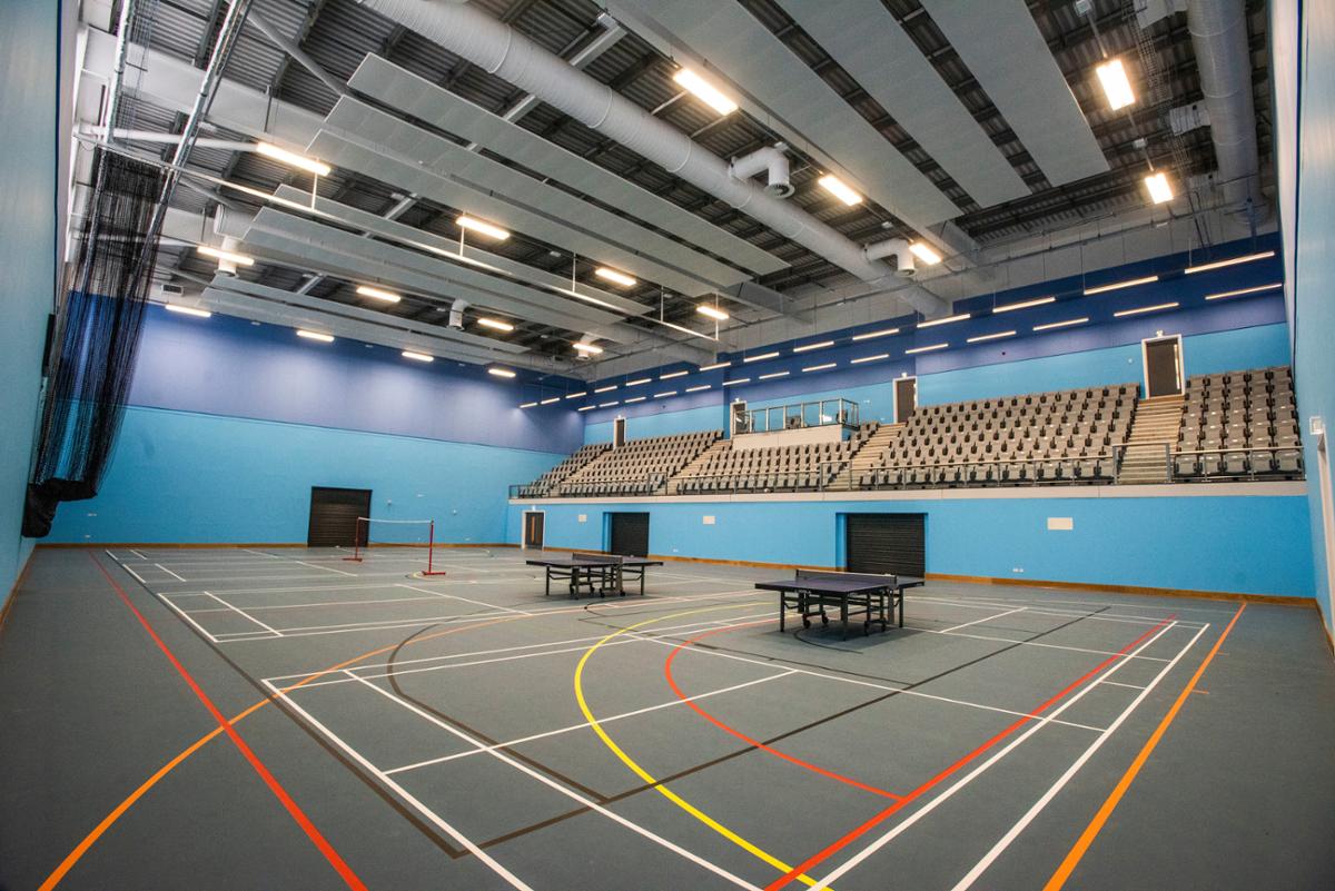 One of the sports halls at Meadowbank / Chris Watt Photography