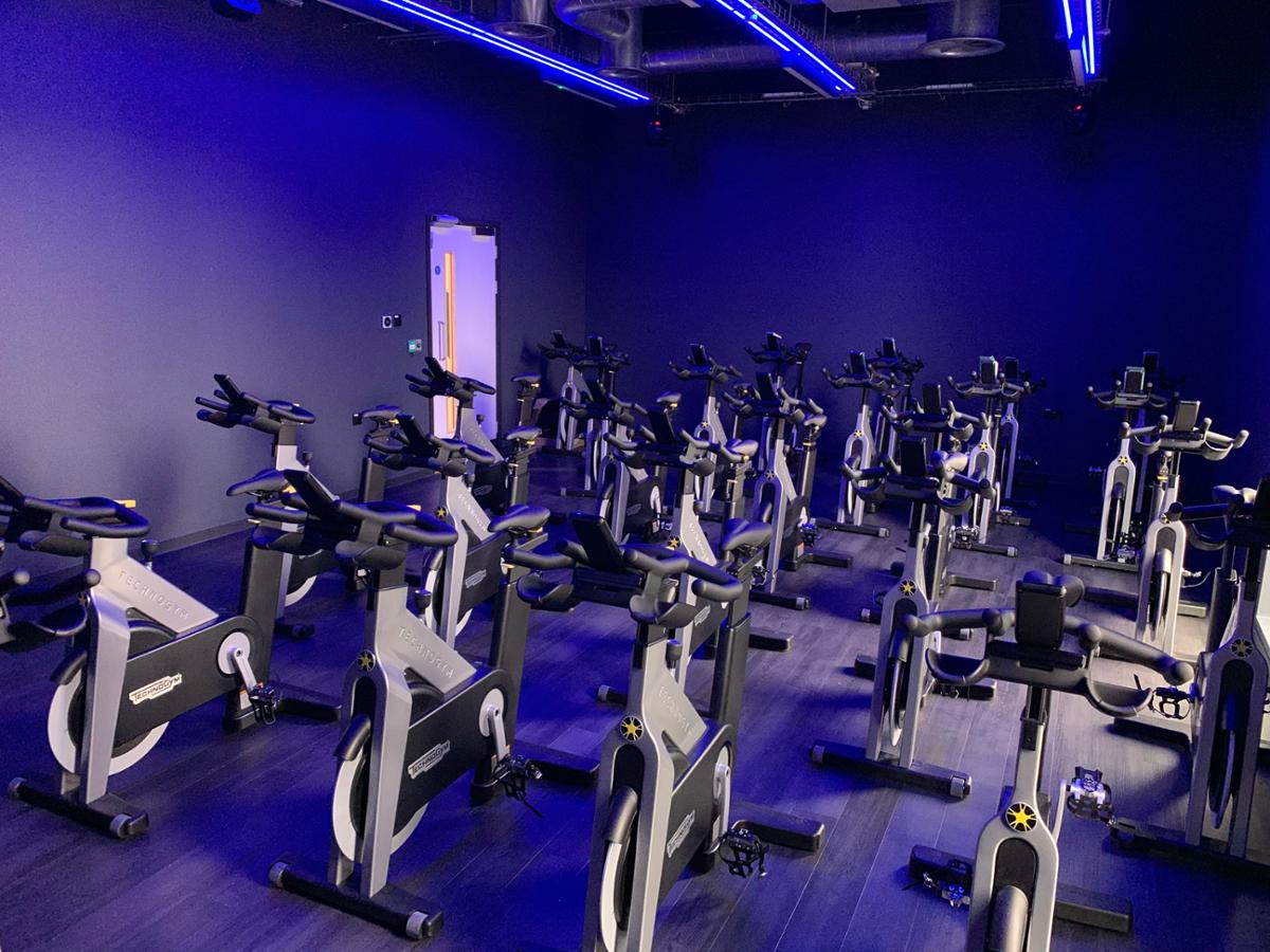 The new Altrincham Leisure Centre will have a dedicated cycle studio, four-court sports hall and gymnastics club / Trafford Leisure 