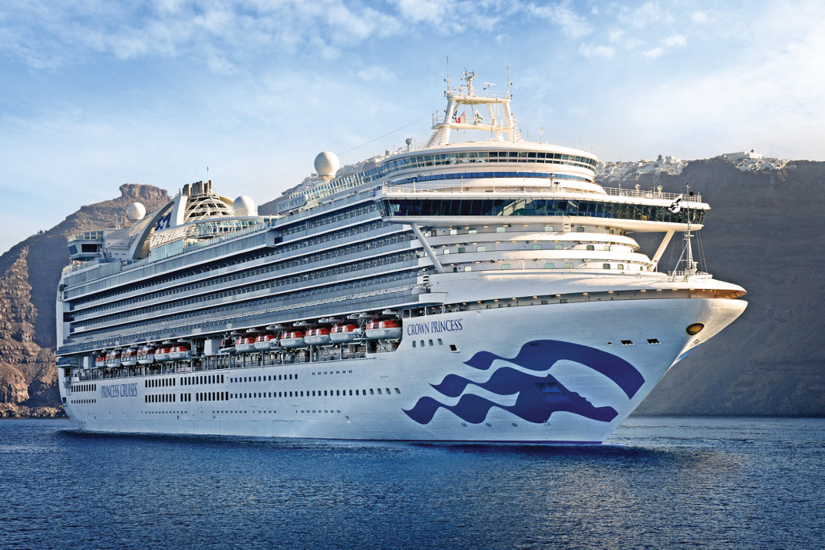 Crown Princess and the rest of the cruise line's fleet will now offer digital fitness classes from Xponential Fitness / Princess Cruises