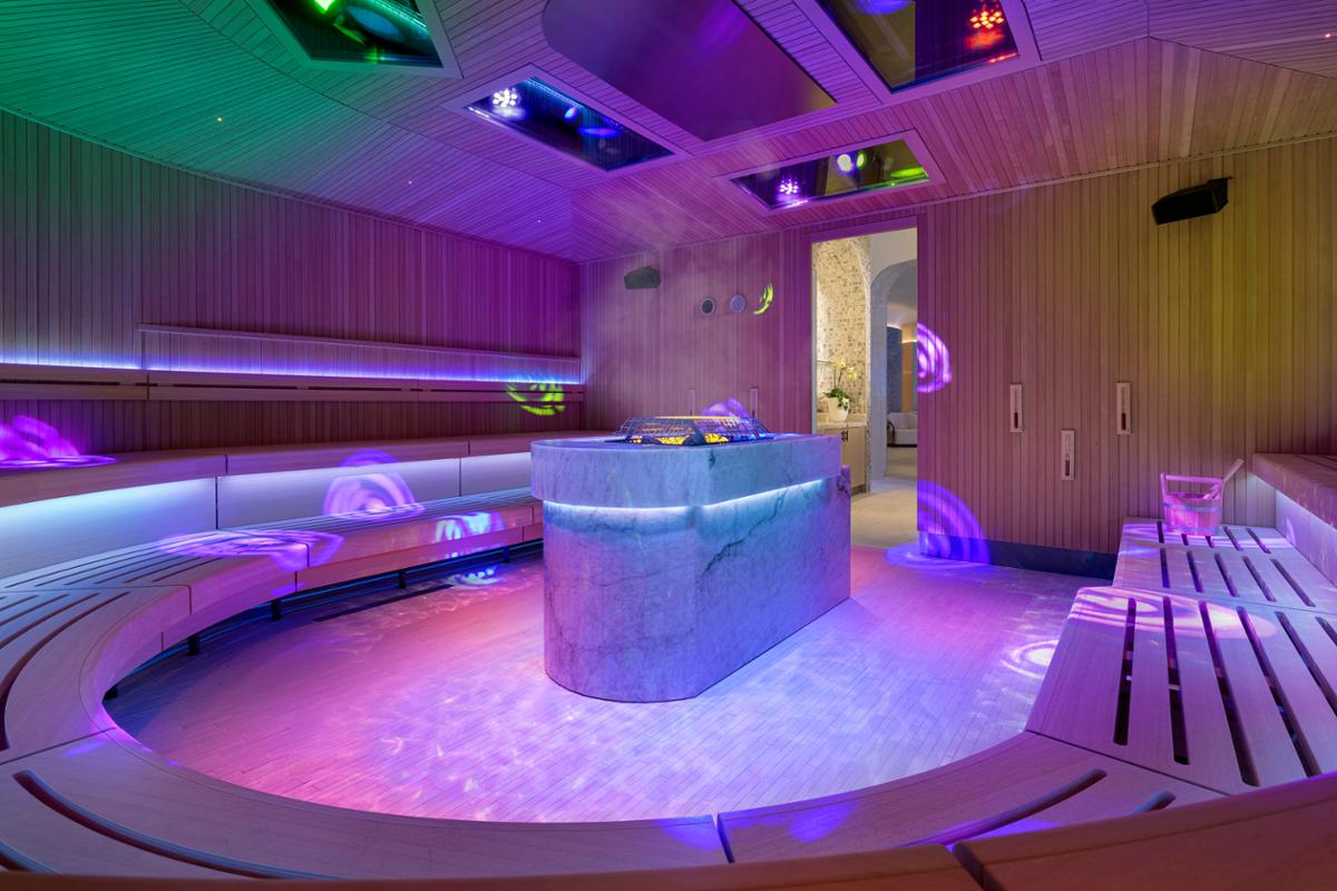 The new Awana Spa and Wellness at Resorts World in Las Vegas features a wellness experience unavailable anywhere else in the US: a grand-scale event sauna / Megan Blair