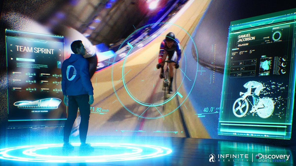 Sports fans will be immersed in the cycling events as they happen using metaverse tech / Warner Bros. Discovery Sports/Infinite Reality