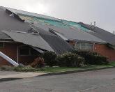 Bude Leisure Centre was the first to be hit, losing 20 per cent of its roof / GLL