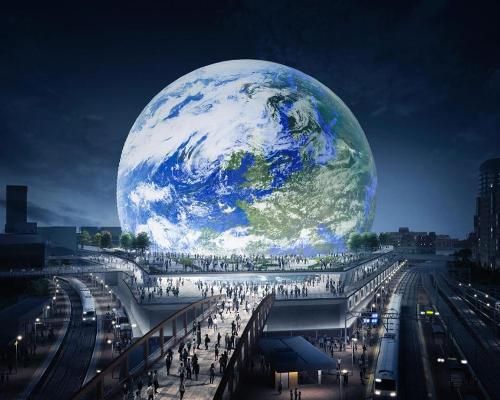 The MSG Sphere would sit atop Stratford Station in east London