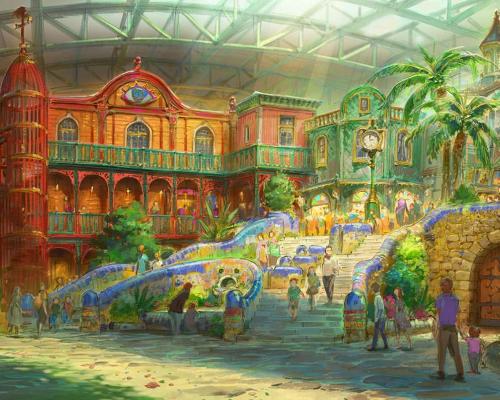 The warehouse has been built inside an expo hall and is the largest of the spaces opening in the first phase / Studio Ghibli