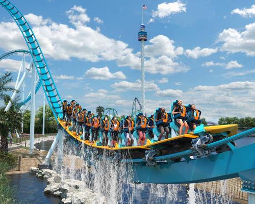 Pipeline: The Surf Coaster, at SeaWorld Orlando, will be the world’s first surf coaster / Sea World