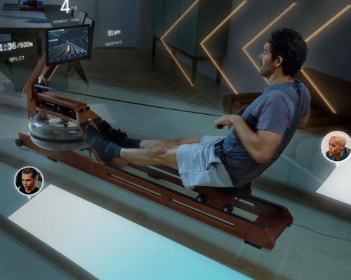 Ergatta's new gaming experience, Vortex, enables users to race based on effort not fitness level Credit: Ergatta