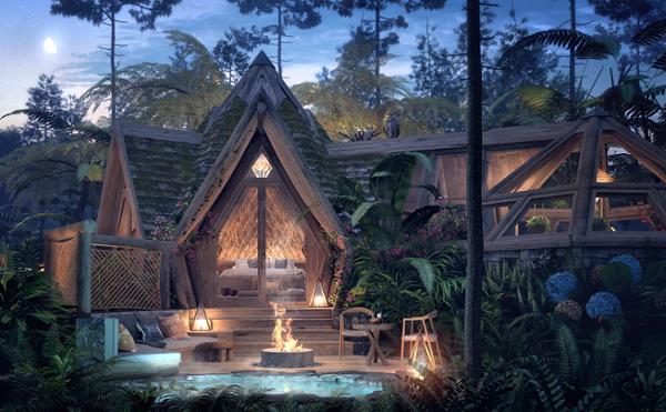 Wellness features include a retreat hub, longevity spa and herbal apothecary / photo: Ancestral 