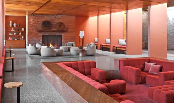 A sunken seating area has been added to the refreshed Living Room / Photo: Douglas Friedman