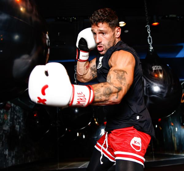 Rumble circuits are based around water-filled boxing bags / Xponential Fitness