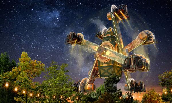 Liseberg’s Luna Park area features several new rides including the Tempus by Zamperla / Photo: Liseberg Liseberg AB:Quarry Fold Studios
