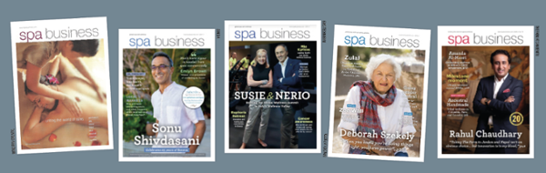 The first issue (L) and most recent (R) with Sonu Shivdasani, Susie Ellis and Nerio Alessandri and Deborah Szekely, in between