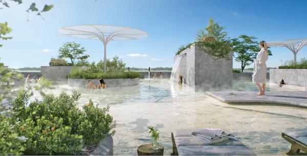 AU$25m is being spent on bringing the historic Tawarri Hot Springs back to life / Photo: Plus Architecture