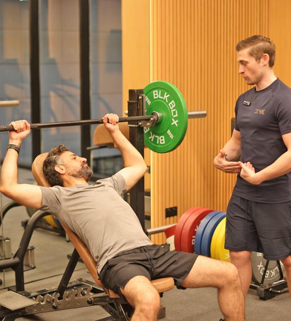 Most people work out with PTs, while private gyms are also available / Photo: Core Life/Kun Investment