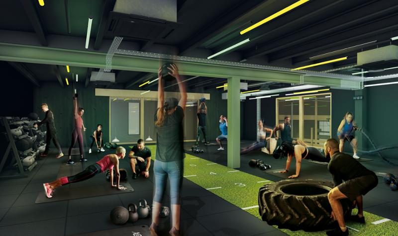 The functional training space at Forest House / Forest House