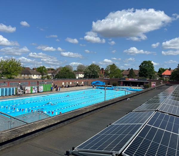 Seven tonnes of CO2 are saved annually at GLL’s Charlton Lido and Lifestyle Club / photo: GLL