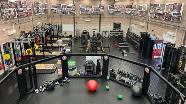 The gym at Wigan Warriors featuring Matrix Fitness / photo: Matrix Fitness