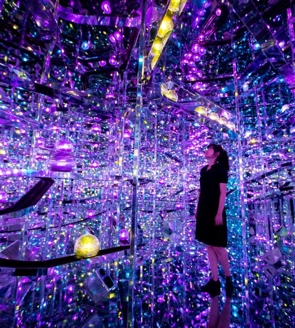 Many of teamLab’s works react to the movement of the people viewing it / Photo: teamLab, Microcosmoses © teamLab