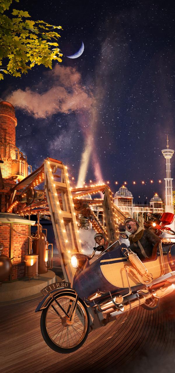 Turbo launched last year as part of the new Luna Park area at Liseberg / Photo: Liseberg Liseberg AB:Quarry Fold Studios