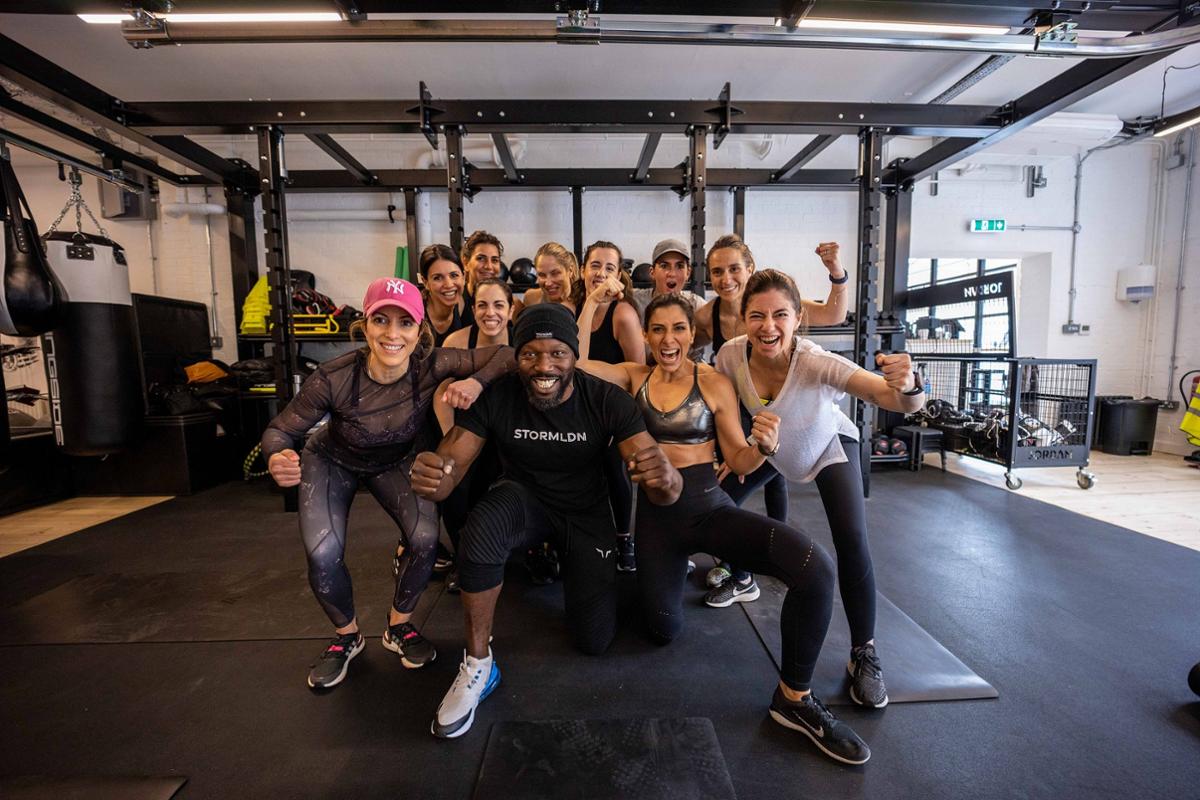 Co-founder and director of fitness Dembo Jobe with some of Storm LDN's members / Storm LDN Co-founder and director of fitness Dembo Jobe with some of Storm LDN's members / Storm LDN