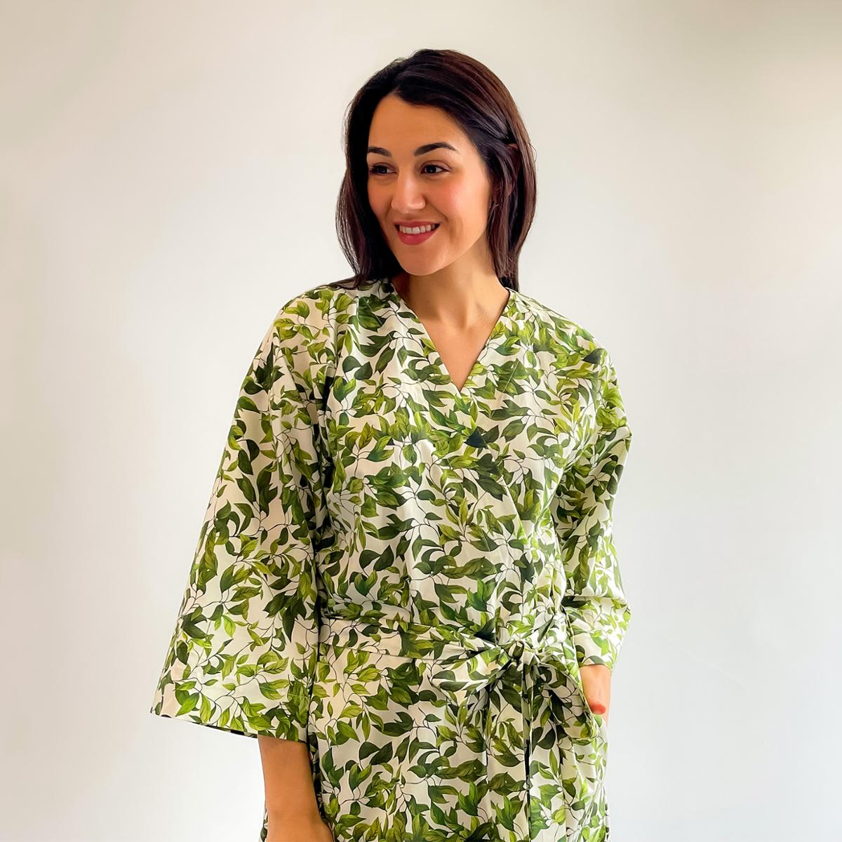 The kimono-style robe is crafted from 100 per cent organic cotton and is fully biodegradable / Fashionizer Spa