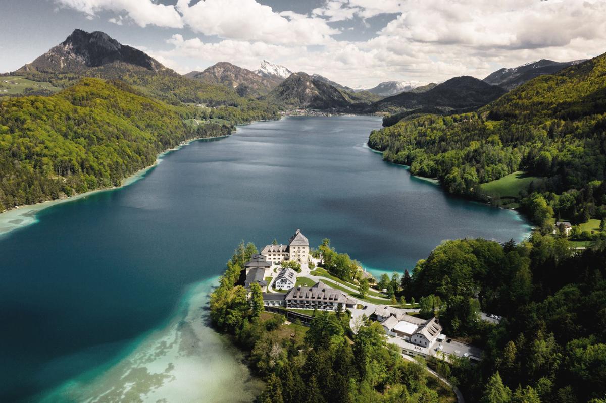 Located a short distance from Salzburg, Lake Fuschl can be found within Austria's Salzkammergut region famous for its lakes and Alpine ranges / Rosewood Hotels & Resorts
